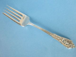 Vintage Wallace Sterling Silver 6 3/8 " Salad Fork In Rose Point Pattern Nm 35g