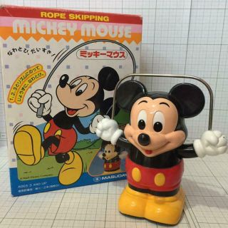 Mickey Mouse Skipping Rope Masudaya Japanese Vintage Toy Made In Japan Rare D6