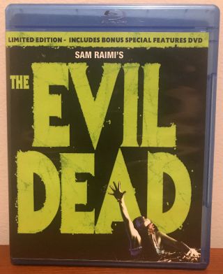 The Evil Dead Blu - Ray Limited Edition Bonus Disc Horror Oop Rare