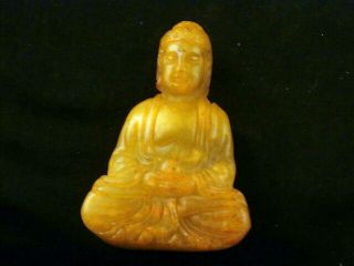 Wow Chinese Jade Hand Carved Buddha Little Statue H029