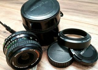 Minolta Md W.  Rokkor - X 35mm F2.  8 Lens For Mirrorless Cameras Japan Rare