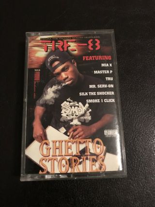 Tre - 8 Ghetto Stories No Limit Records Master P Very Rare Oop Cassette Tape