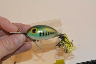 old early fred arbogast arbo - gaster crank bait colors ohio made 1 C 2