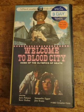 Welcome To Blood City Vhs 1977 Scifi Jack Palance Pan - Canadian Video Rare