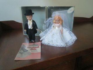 Vintage Nancy Ann Storybook " Bride & Groom " Dolls Boxes