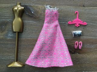 Vintage Dawn Doll - Topper - Htf Silver Starlight Gown 0719 Clutch Shoes