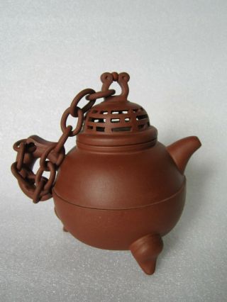 Vintage Chinese Finely Handmade Yixing Teapot w/ Makers Mark 2