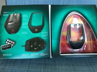 Logitech G9x Laser Mouse 5700 DPI Braided Cable - VERY RARE - Black Version 2