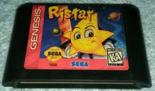 Ristar (sega Genesis,  1995) Authentic Cartridge Game Only Rare
