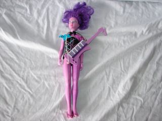 Vintage 1987 Hasbro Doll Jem And Holograms Band Purple Hair Synergy & Shoes