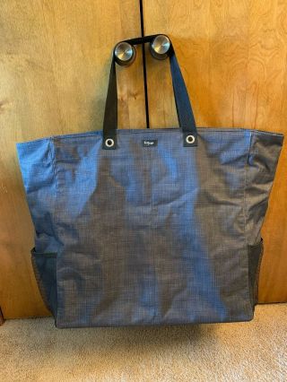 Rare Retired Huge Xl Thirty One Room For Two Utility Tote Grey Gray