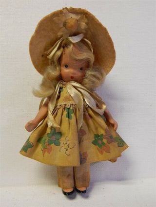Vintage 5 " Eva Judy Ann/nancy Ann Storybook Usa Doll