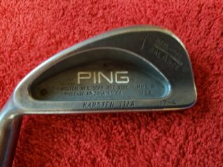 Rare Ping Golf Karsten Iiia Black Dot 1 Iron Left Handed Lh Steel Reg
