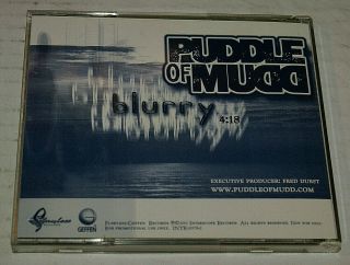 Puddle Of Mudd Blurry Rare Radio Promotional Radio Dj Cd Single 2001 Usa Nm Htf