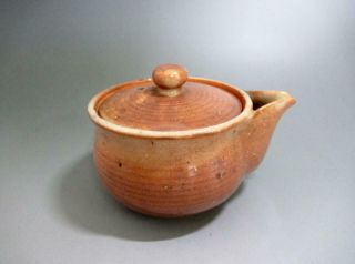 Japanese Vintage Hagi Ware Teapot W/sign/ Tasteful Glaze/ 9378