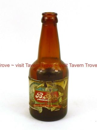Rare 1920s Anheuser Busch Bevo " The Beverage " Labeled Bottle Tavern Trove