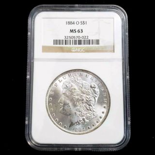 1884 O Us Morgan Silver $1 One Dollar Ngc Ms63 Rare Key Date Graded Coin Ps0022