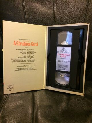 A CHRISTMAS CAROL CHARLES DICKENS MGM BIG BOX VHS RARE 3