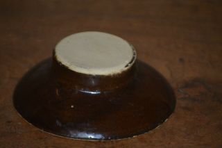 Vintage Stoneware Crock Lid Albany Slip 3 3/4 " Diameter