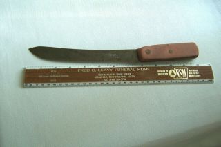 Antique I Wilson Sycamore St Sheffield England Butcher Knife