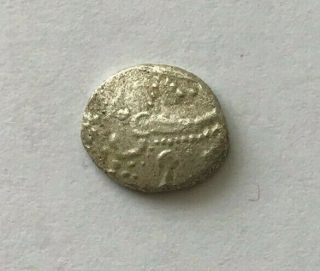Very Rare Ancient Celtic Halvetii Silver Ar Quinarius 1st Century Bc - P707