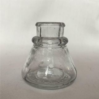 Vintage/antique Round Umbrella Shape Clear Glass Carter 