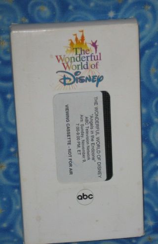 Rare Vhs Viewing Cassette Not For Air Angels In The Endzone Walt Disney