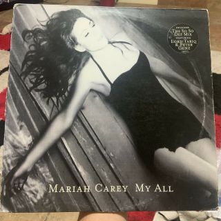 Very Rare Mariah Carey My All Record Vinyl 12” Single The Roof Remixes Madonna