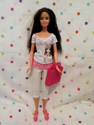 Gorgeous Vintage Teresa Barbie Doll,  Brunette,  Cute Outfit,  Shoes,  BagEXCD Mattel 2