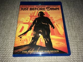Just Before Dawn 1981 Blu - Ray Code Red Lieberman Oop Rare Horror Slasher