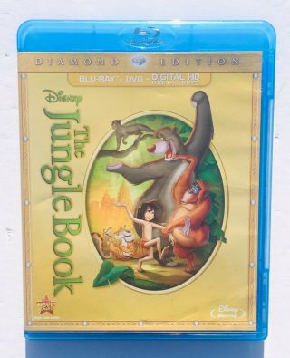 Disney’s The Jungle Book (1967) Diamond Edition Blu Ray / Dvd Complete Rare Vgc