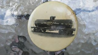 Antique Turpentine Alabama Naval Store Advertising Pocket Mirror Railroad 1900s