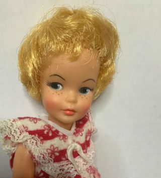 Vintage Ideal Tammy’s Little Sister Pepper Doll Blonde 6 9 W - 3