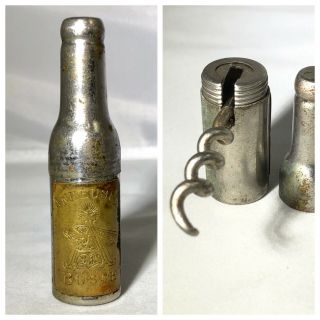 Antique 1897 Anheuser Busch Bottle W/ Hidden Corkscrew Pre Prohibition