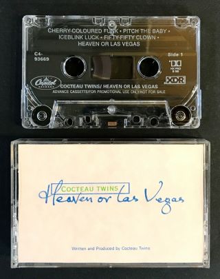 Cocteau Twins Heaven Or Las Vegas Rare Advance Cassette 1990 4ad Promo