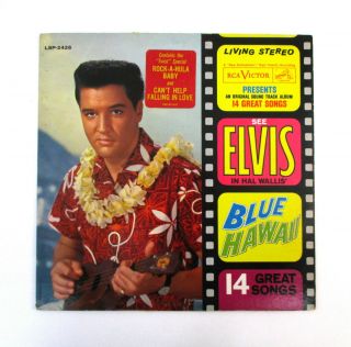 Elvis Presley Blue Hawaii Lp Lsp 2426 Living Stereo 1s/1s,  Rare Hype Sticker