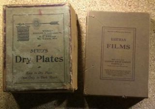 Two Dozen Antique Film Seeds Dry Plates & Eastman Films 3 X 4