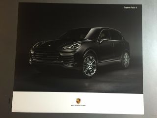 2016 Porsche Cayenne Turbo S Suv Showroom Advertising Poster Rare Awesome L@@k