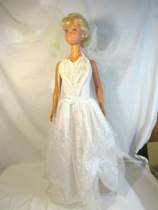 Vintage 1992 Mattel My Size Barbie Doll 36 " With Wedding Dress