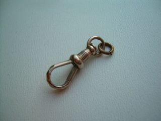 Antique Victorian Rose Gold Watch Chain Dog Clip/clasp.