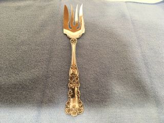 Gorham Sterling Silver Buttercup Pattern Cold Meat Fork - 8 "