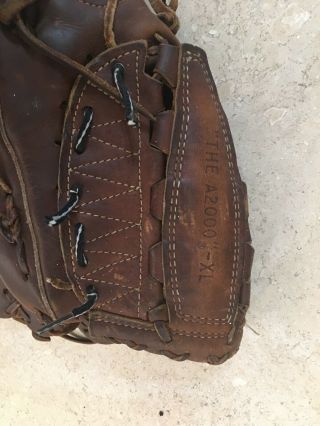 Wilson A2000 Baseball Glove Xl Made In Usa Vintage Rare,  Leather