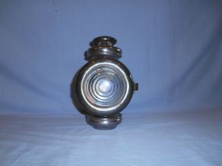 Antique E & J Detroit Automobile Carriage Lamp Lantern Etched Glass E & J No.  30