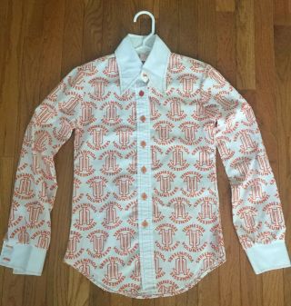 Very Rare Vintage 1970’s Tennessee Volunteers Women’s Buttoned Blouse - Size 8