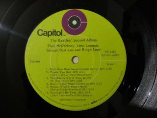 THE BEATLES SECOND ALBUM USA VINYL LP 1969 RARE GREEN LABEL VG,  (BEST RATING) 3