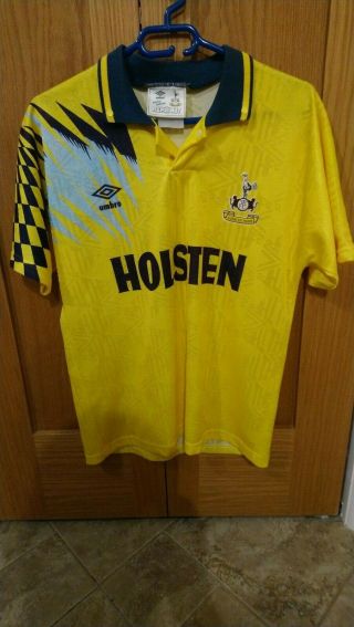 1991/93 Tottenham Spurs Away Umbro Holsten Football Shirt - Rare