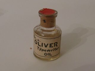 Antique Oliver Typewriter Oil - - With Cleaning Kit