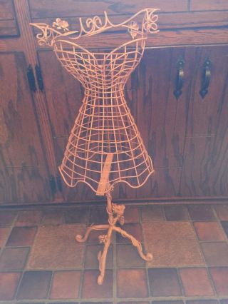 Vintage Miniature Dress Form - For Jewelry Organization - Wrought Iron,  App