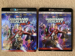 Guardians Of The Galaxy: Vol.  2 4k Ultra Hd,  Blu - Ray W/rare Slipcover