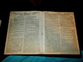 Rare - 1595 Geneva - Bible - Books Of 1st,  2nd And 3rd John - Roman Font - Quarto - Complete